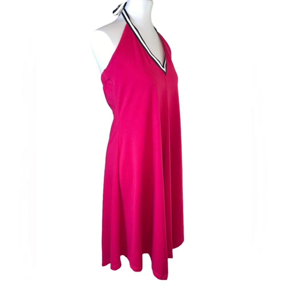 Cynthia Rowley Womens Red Halter Handkerchief Style Dress Size Medium NWT - Picture 9 of 15